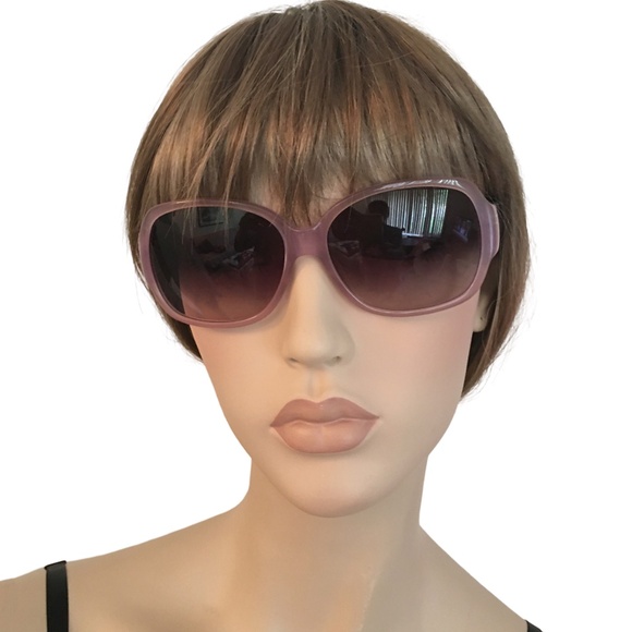 Authentic Coach Odessa Sunglasses Lilac Unworn in Original Case Cleaning Cloth - Picture 3 of 13